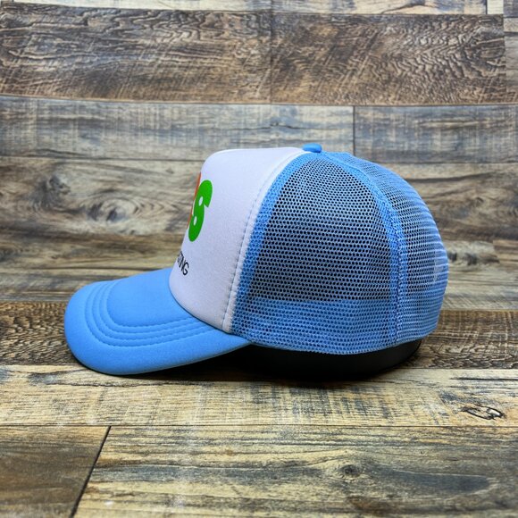 PBS Mens Trucker Hat Blue Snapback Vintage 1969 Vintage Logo Broadcast Ball Cap - Picture 4 of 8